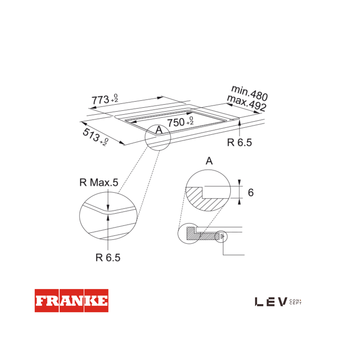 FRANKE - Cubierta inducción de 80cm - FMY808 - 1080613588