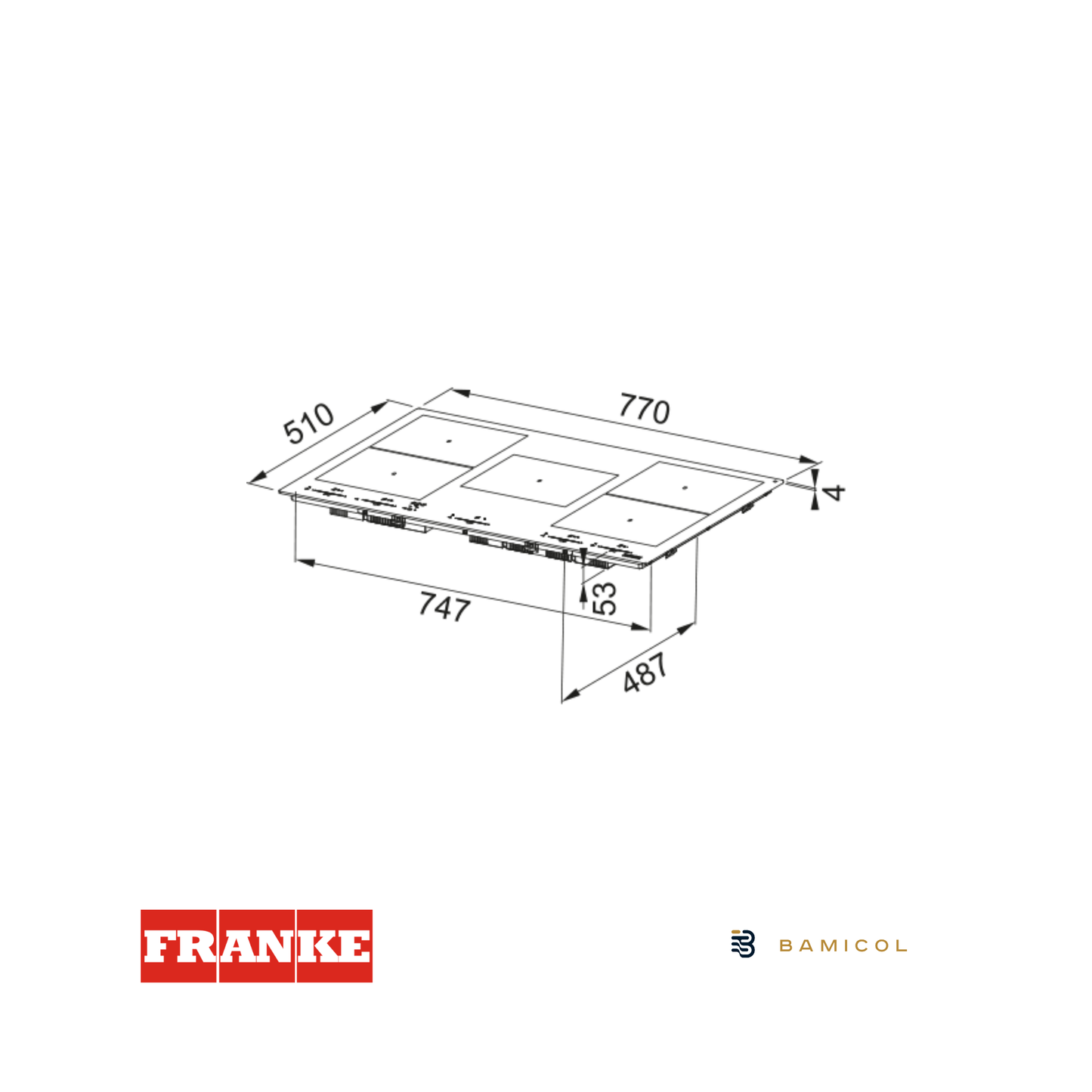 FRANKE - Cubierta de inducción FMY 805 I F KL MB FRK 1080733617