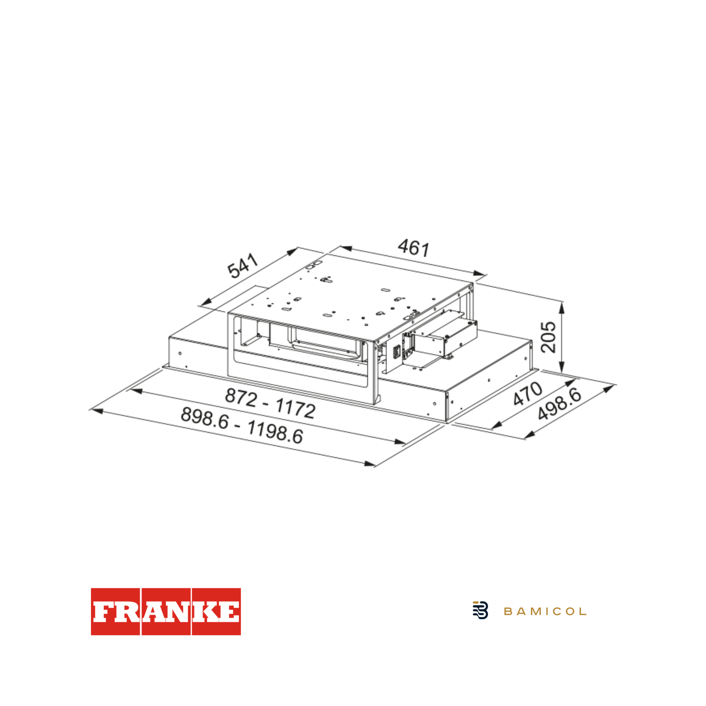 FRANKE - Extractor de techo - FCMY 120 C WHG - 3500679884