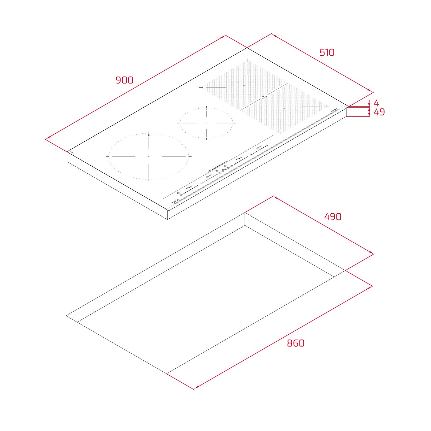TEKA IZF 94300 MSP - Placa de induccion