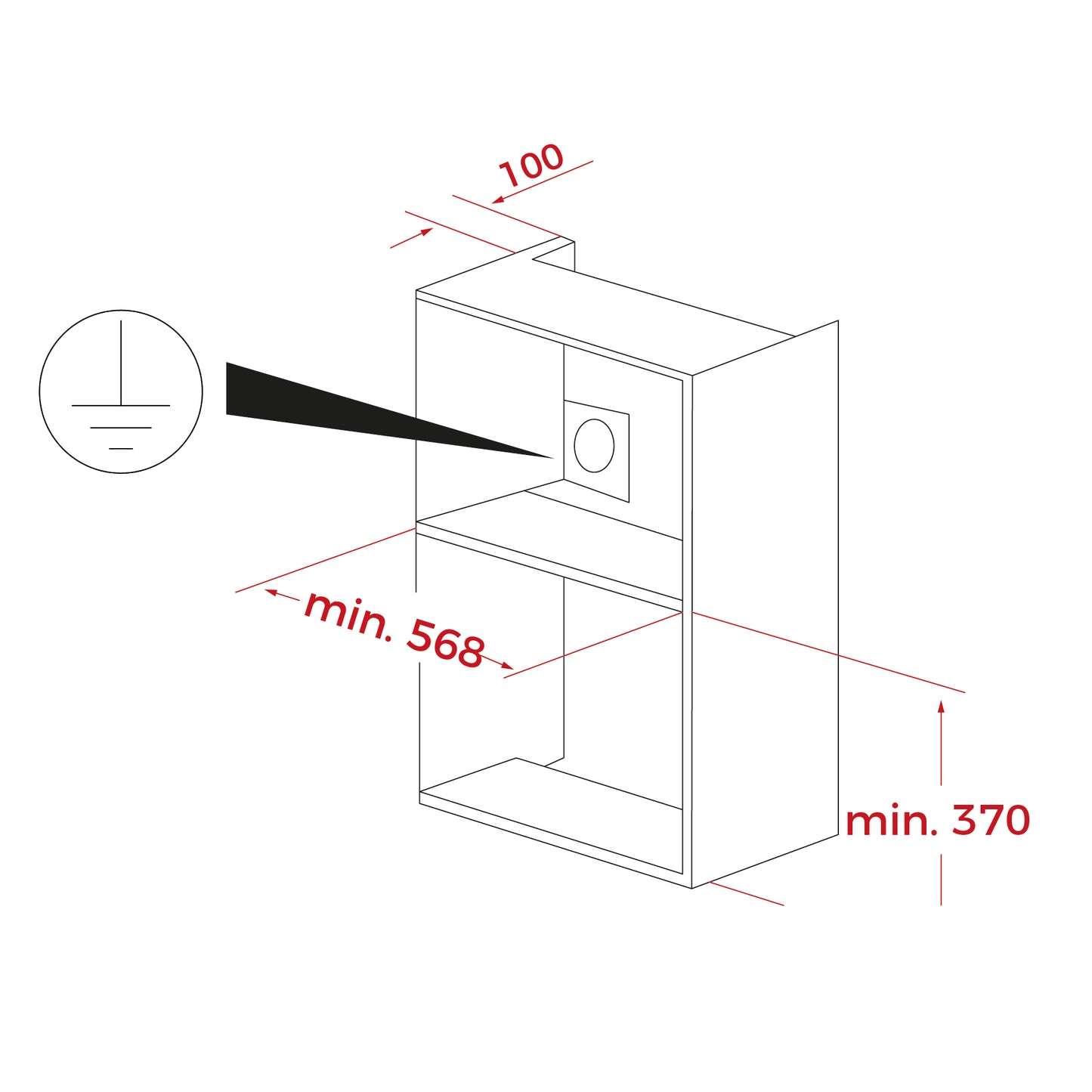 TEKA - ML 822 BIS L - Microondas integrable negro 60cm
