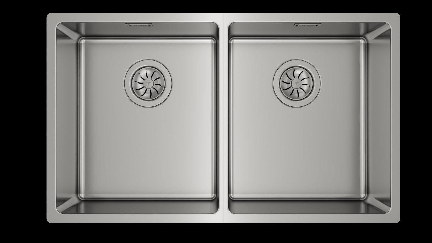 TEKA - RS15 2C 740 - Poceta doble en acero