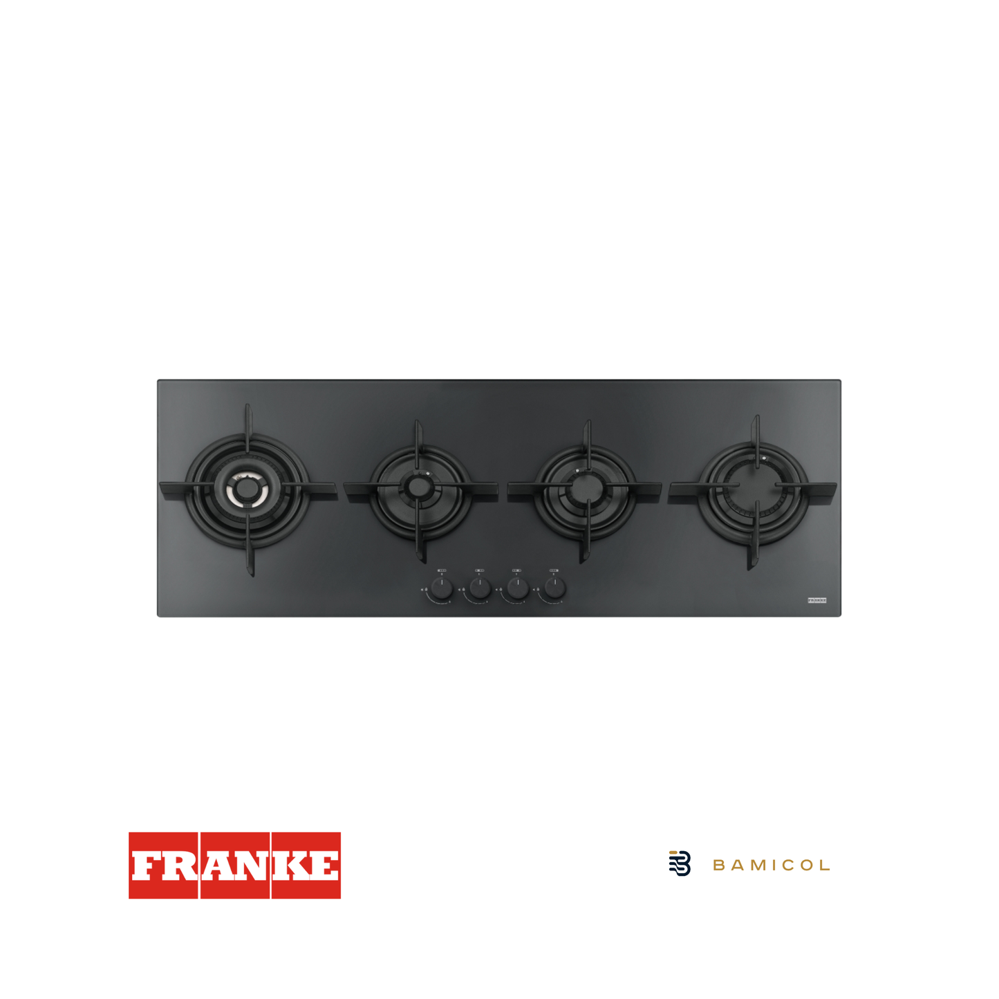 FRANKE - Estufa a gas cristal negro de 120cm - FHCR1204 3G TC HE BK C- 1060374292