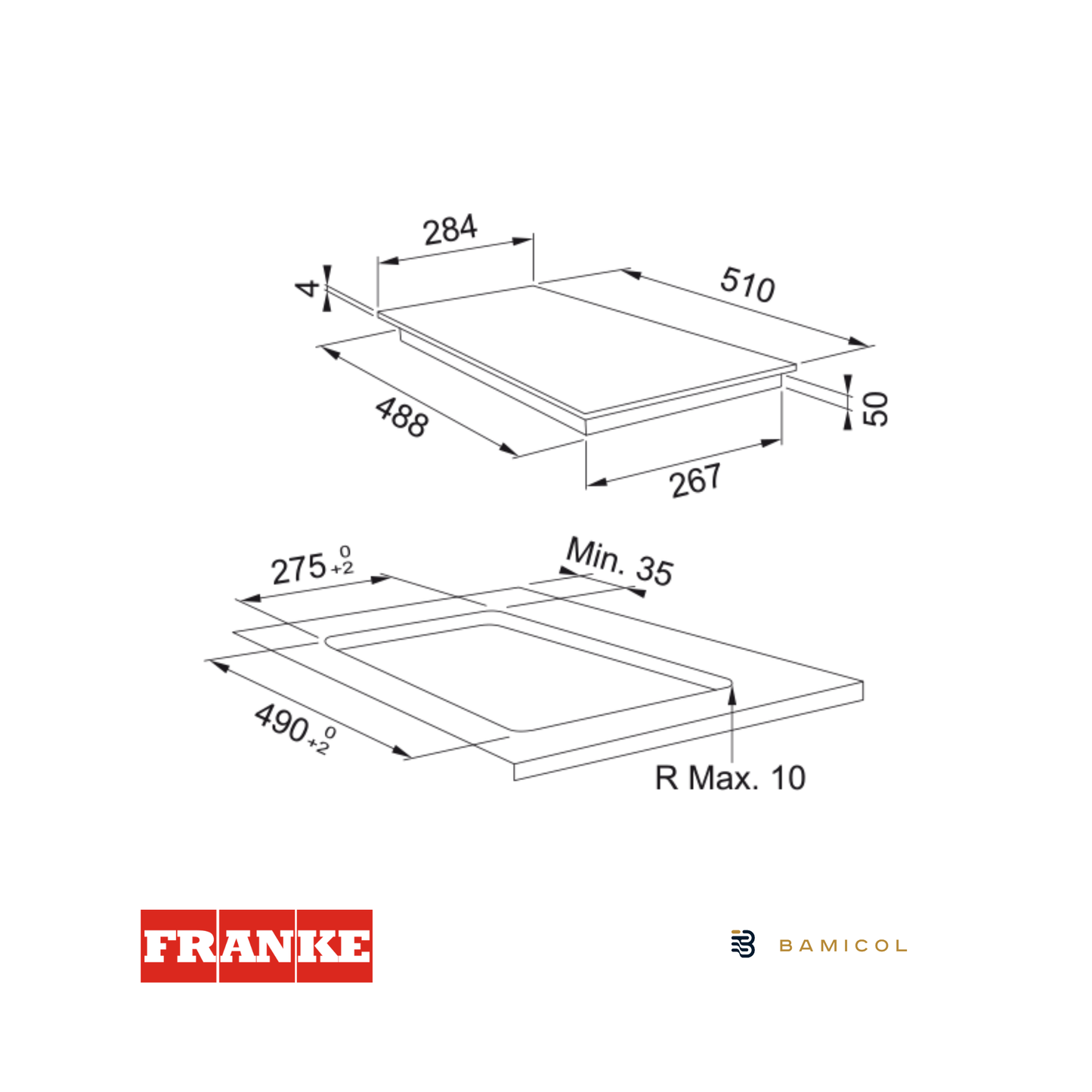 FRANKE - Cubierta modulo inducción - FSM 302 I BK - 1080606106