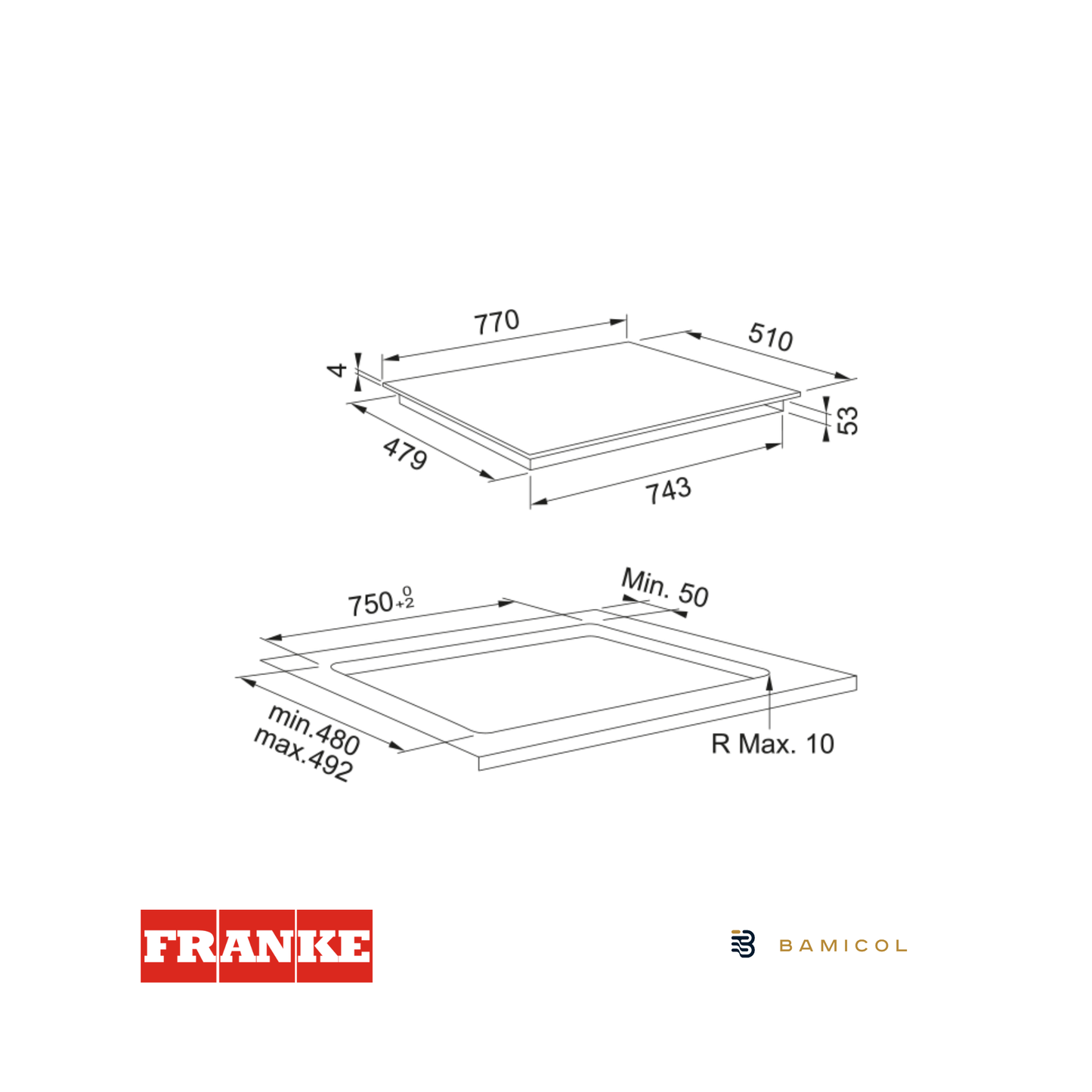 FRANKE - Cubierta inducción de 80cm - FMY808 - 1080613588