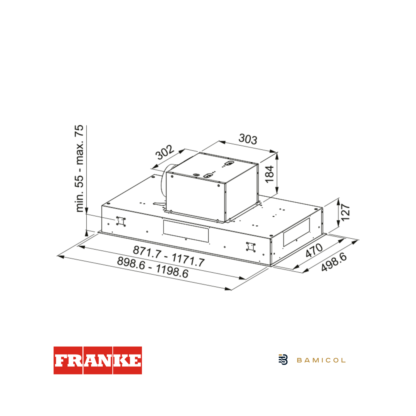 FRANKE - Extractor de techo - FCBI 926 XS - 3500590184