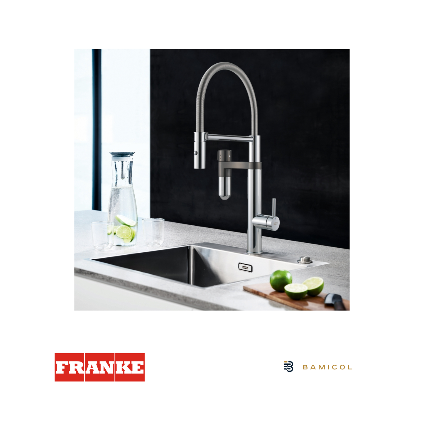 FRANKE - Vital pro agua filtrada - CROMO / GUN METAL - 1200621230
