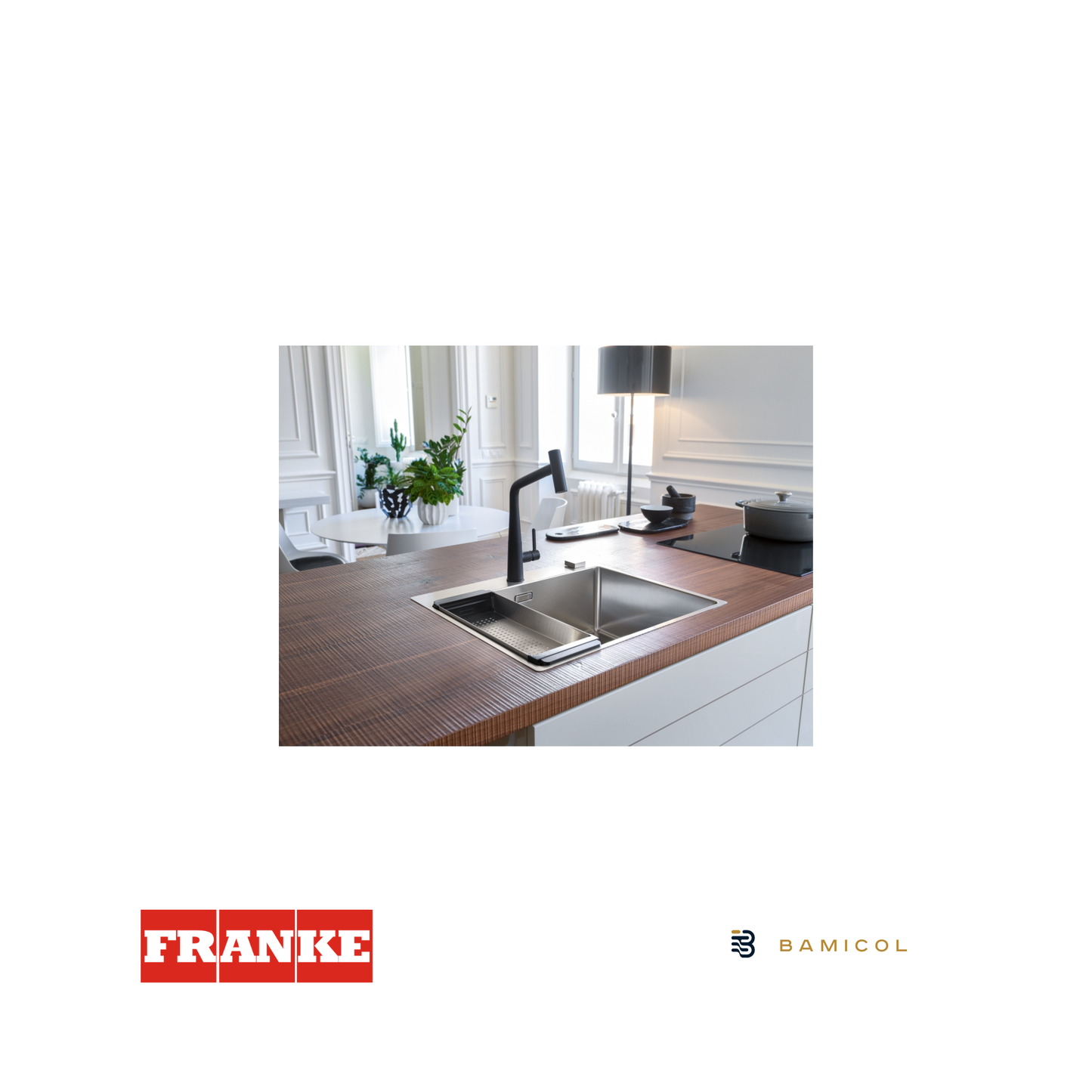 FRANKE - Grifo mezclador extraíble - ICON DOCCIA BLACK MATT - 1150625190