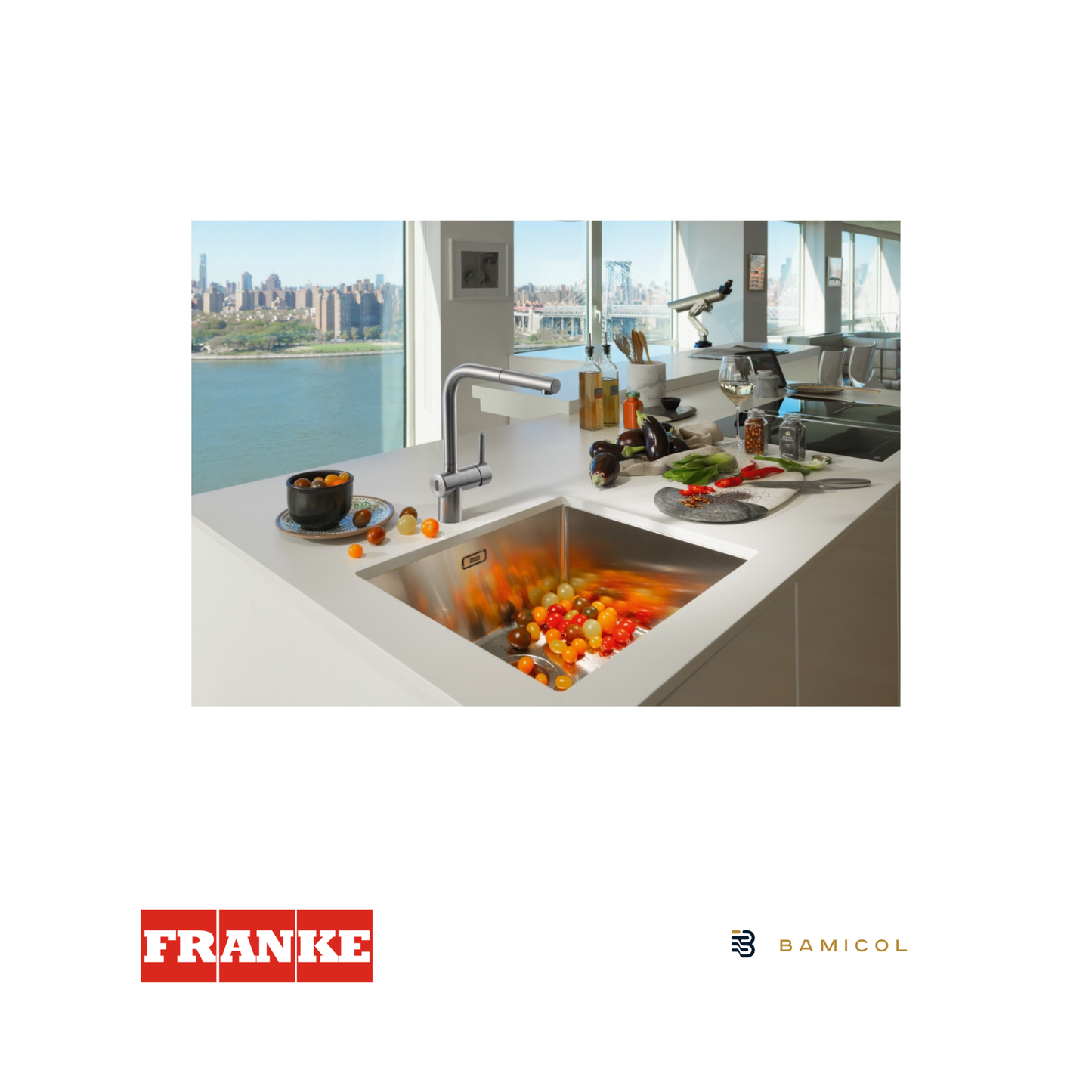 FRANKE - Grifo mezclador extraíble con sensor - ATLAS NEO SENSOR PULL OUT - 1150625523
