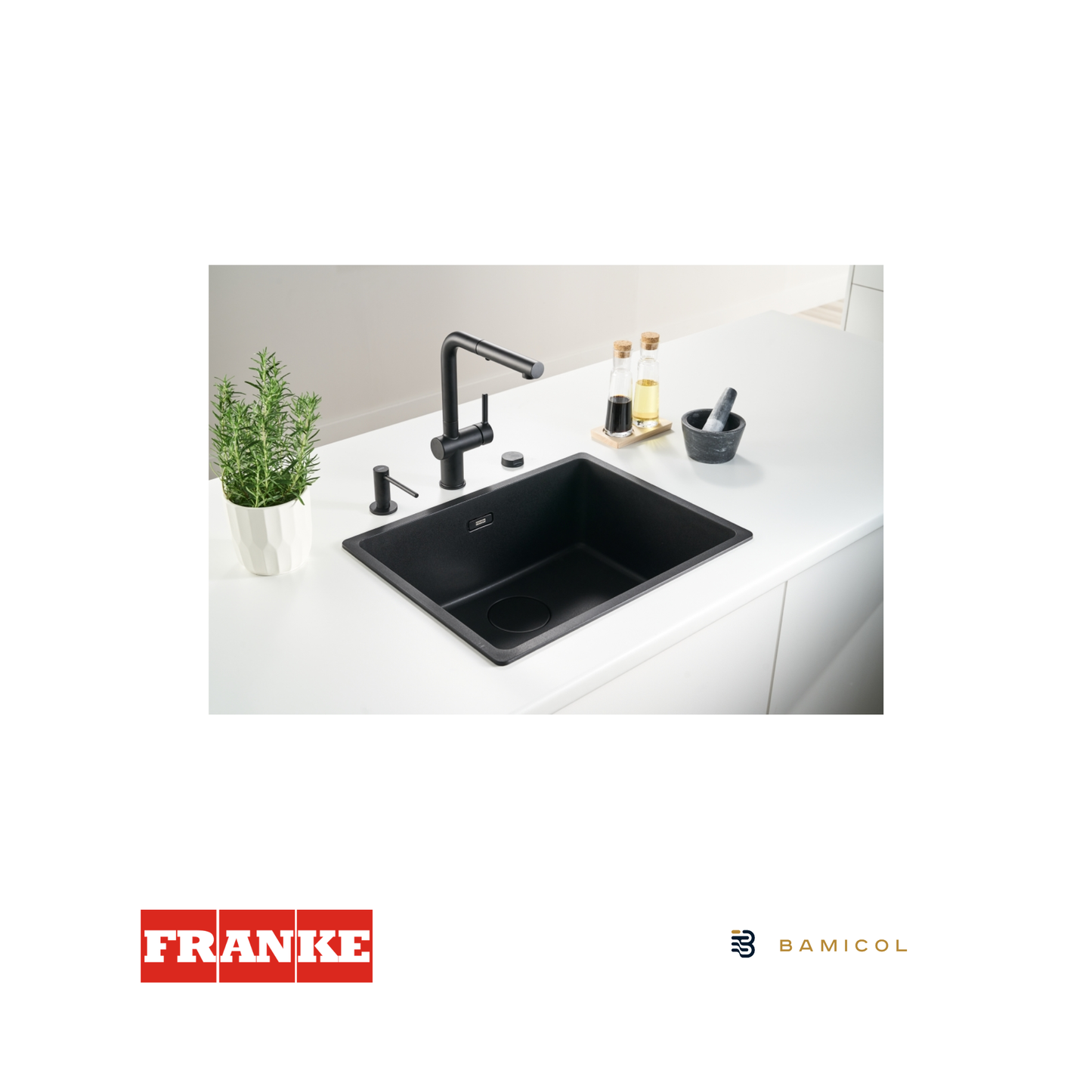 FRANKE - Grifo mezclador extraíble - ACTIVE DOCCIA NEGRO MATE - 1150653382