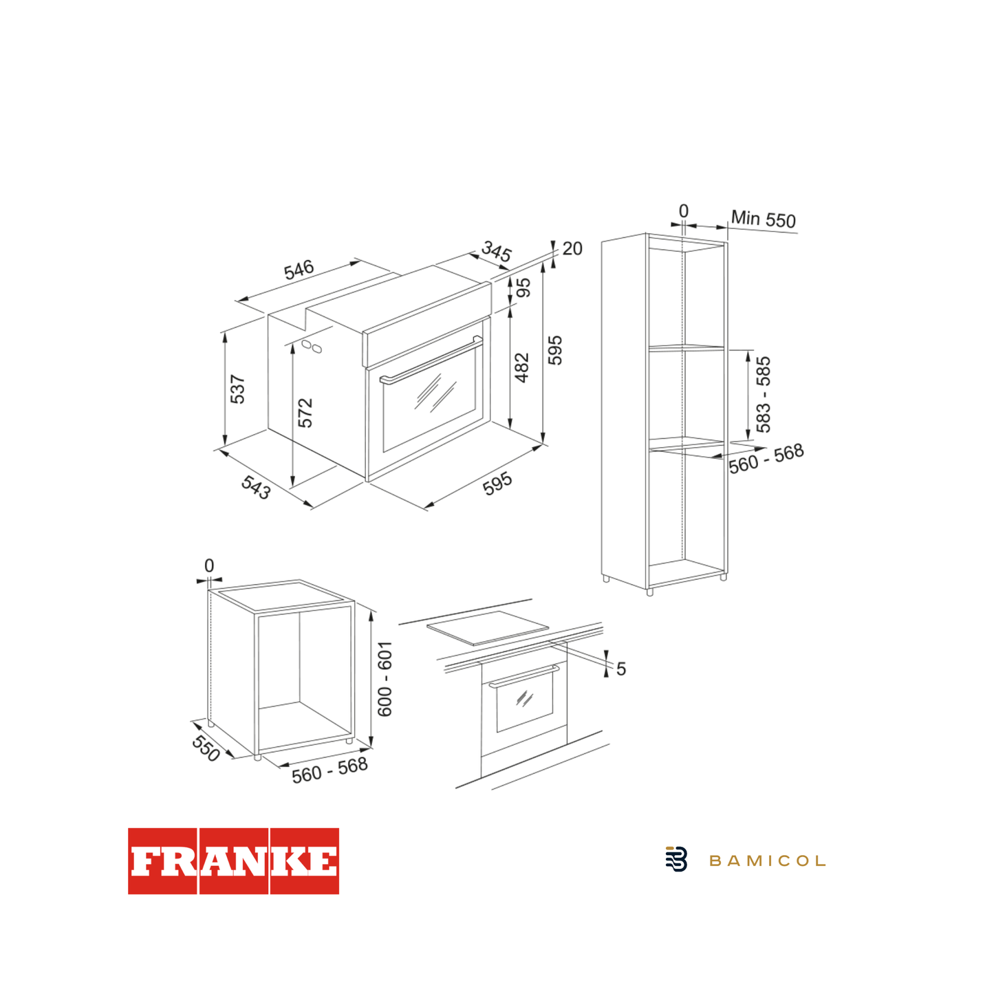 FRANKE - Horno Eléctrico Mythos - FMY 99 P XS INOX SATINATO - 1160642825