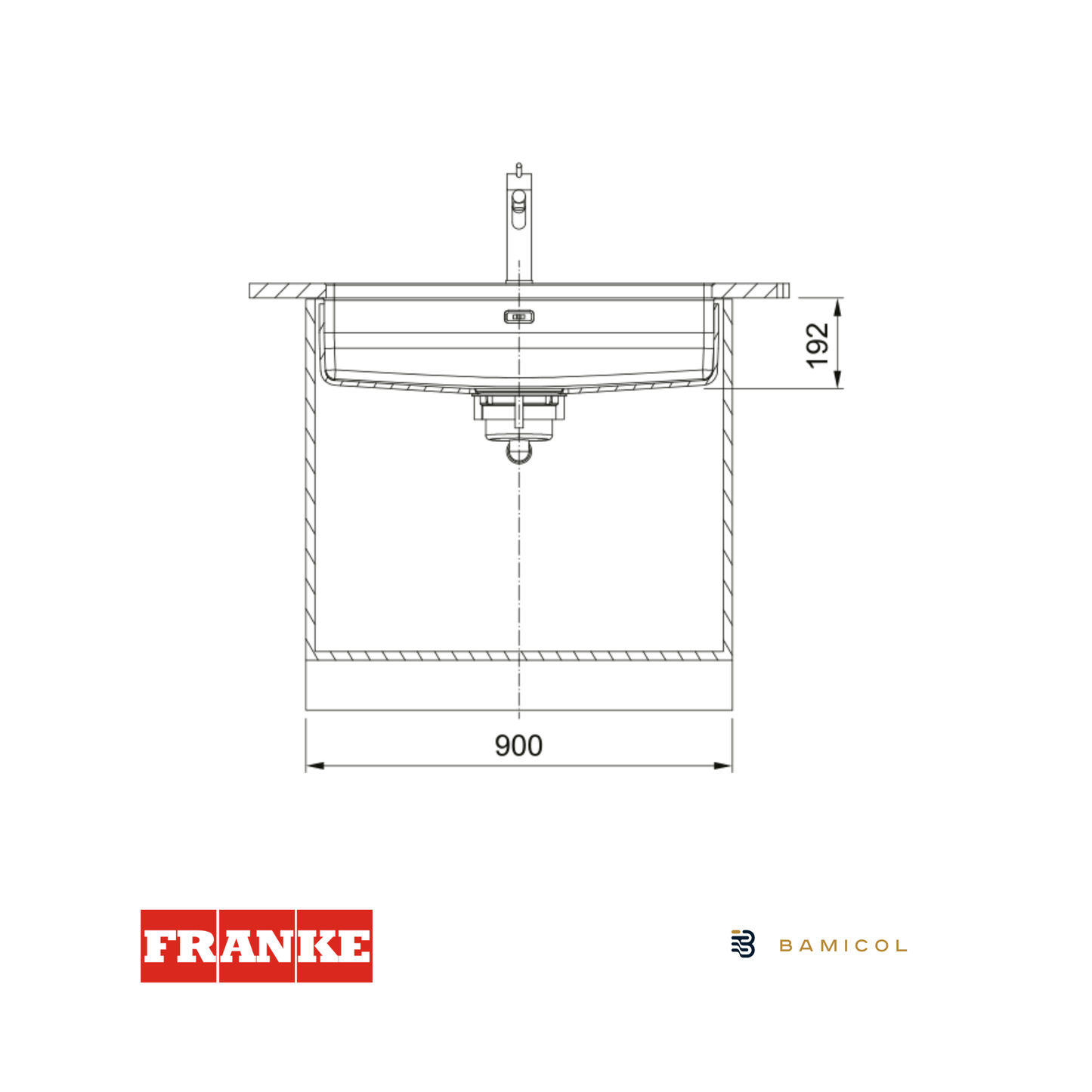 FRANKE - Cubeta Maris Quiet MQX 110-82 1220694479