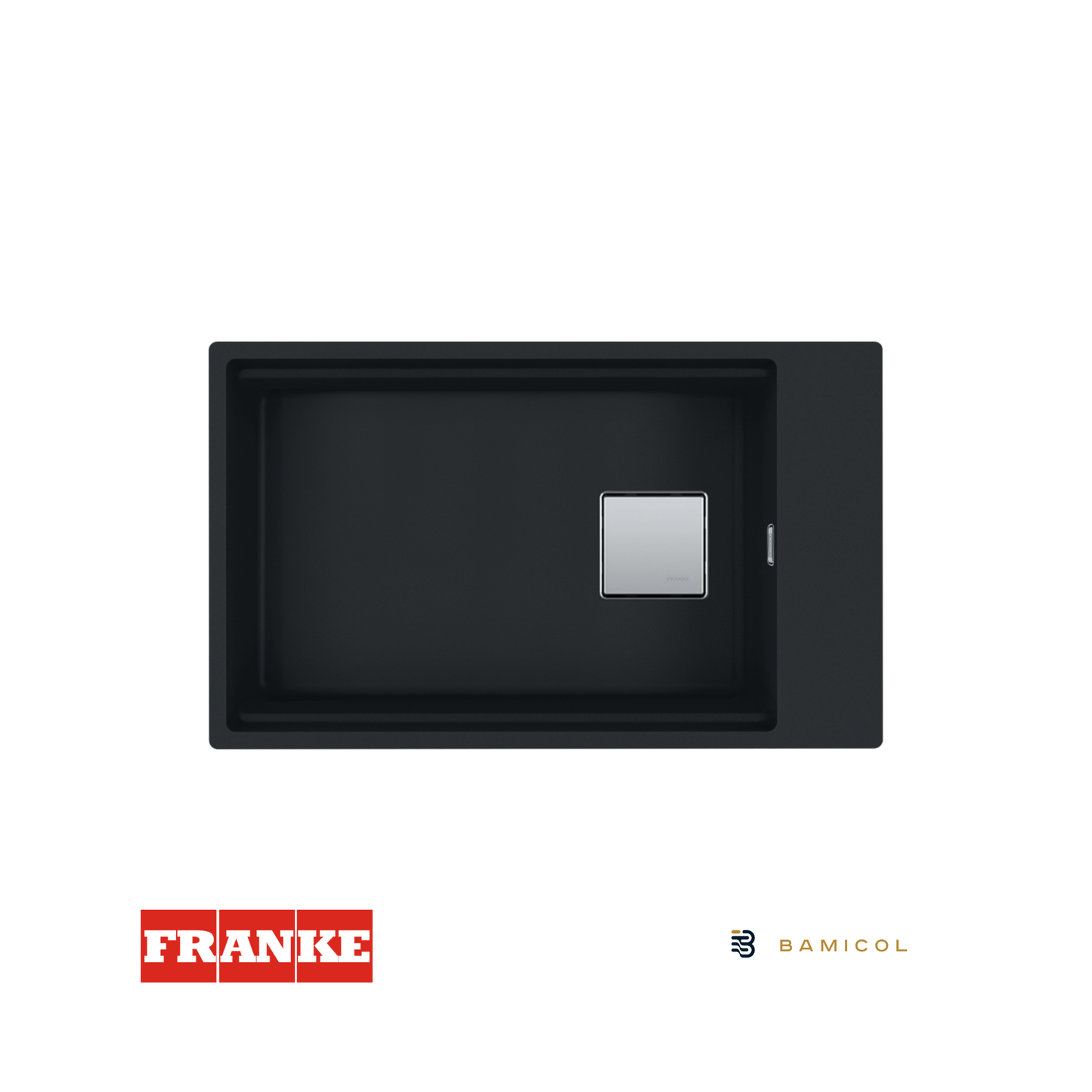 FRANKE - Poceta sintética kubus 2: KNG 110-62 Negro Mate - 1250630925