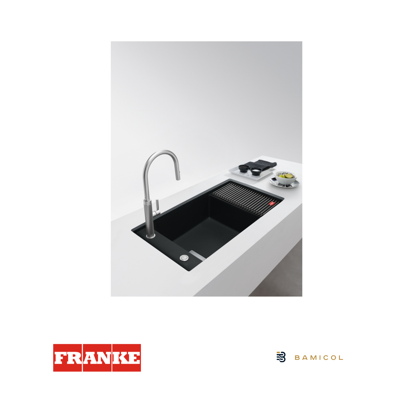 FRANKE - Poceta sintética fraganite Negro Mate - FSG- 211 86 - 1350649485