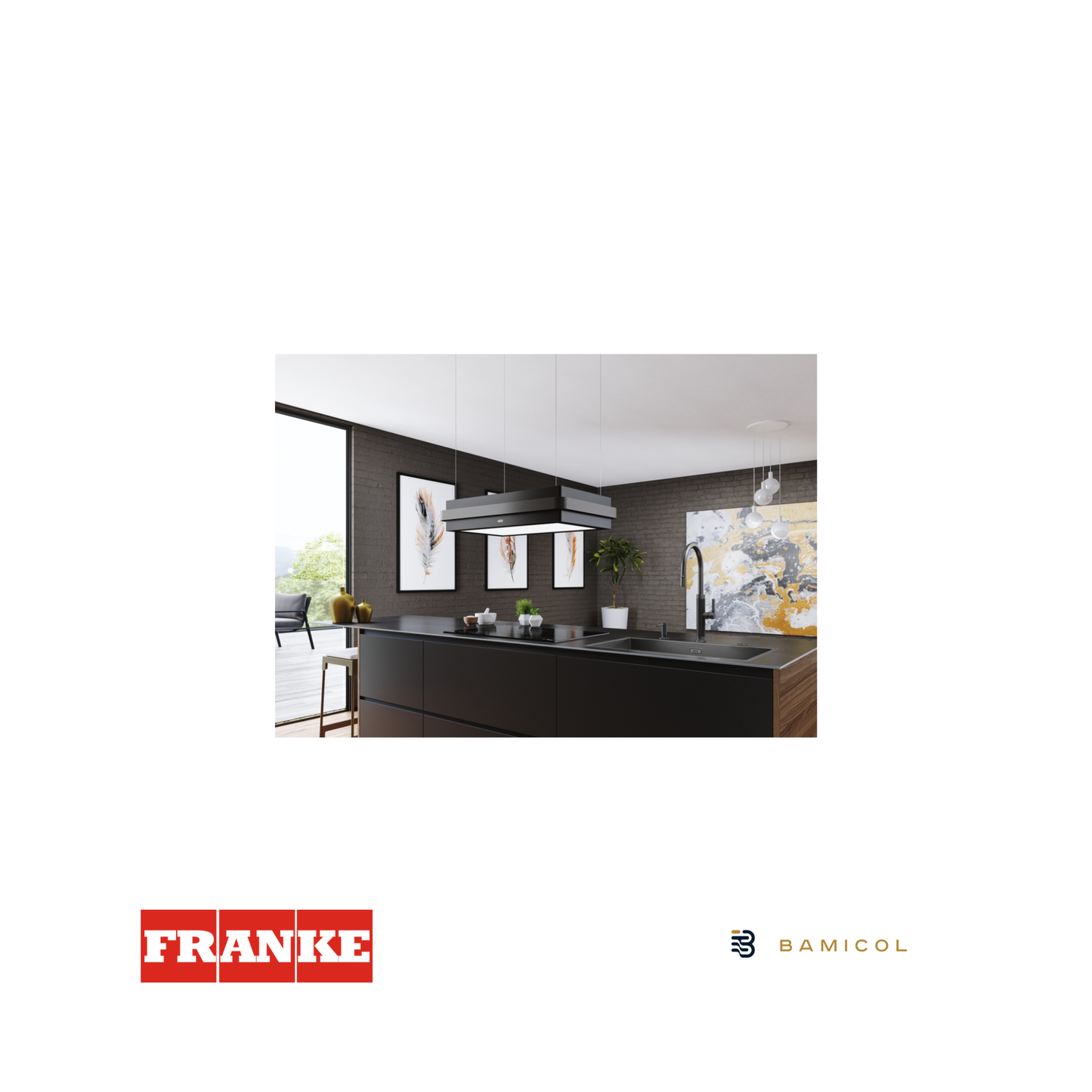 FRANKE - Campana de Isla HOOD FMYS BK/AN F80 KL FRANKE - Mythos - 3450726996