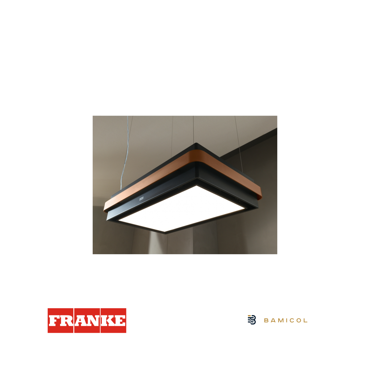 FRANKE - Campana de Isla HOOD FMYS BK/CP F80 KL Mythos - 3450726997