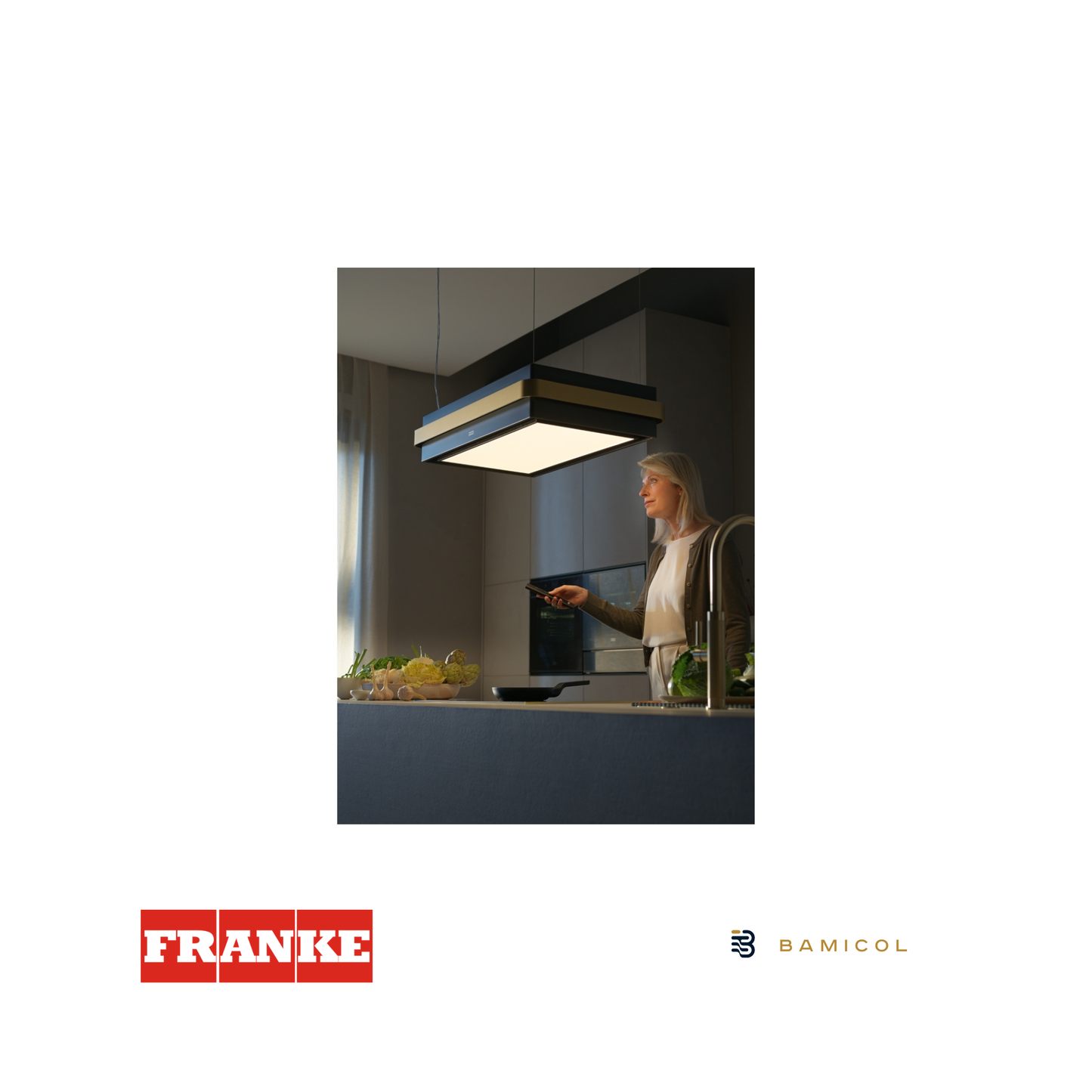 FRANKE - Campana de Isla HOOD FMYS BK/GD F80 KL Mythos 3450726998
