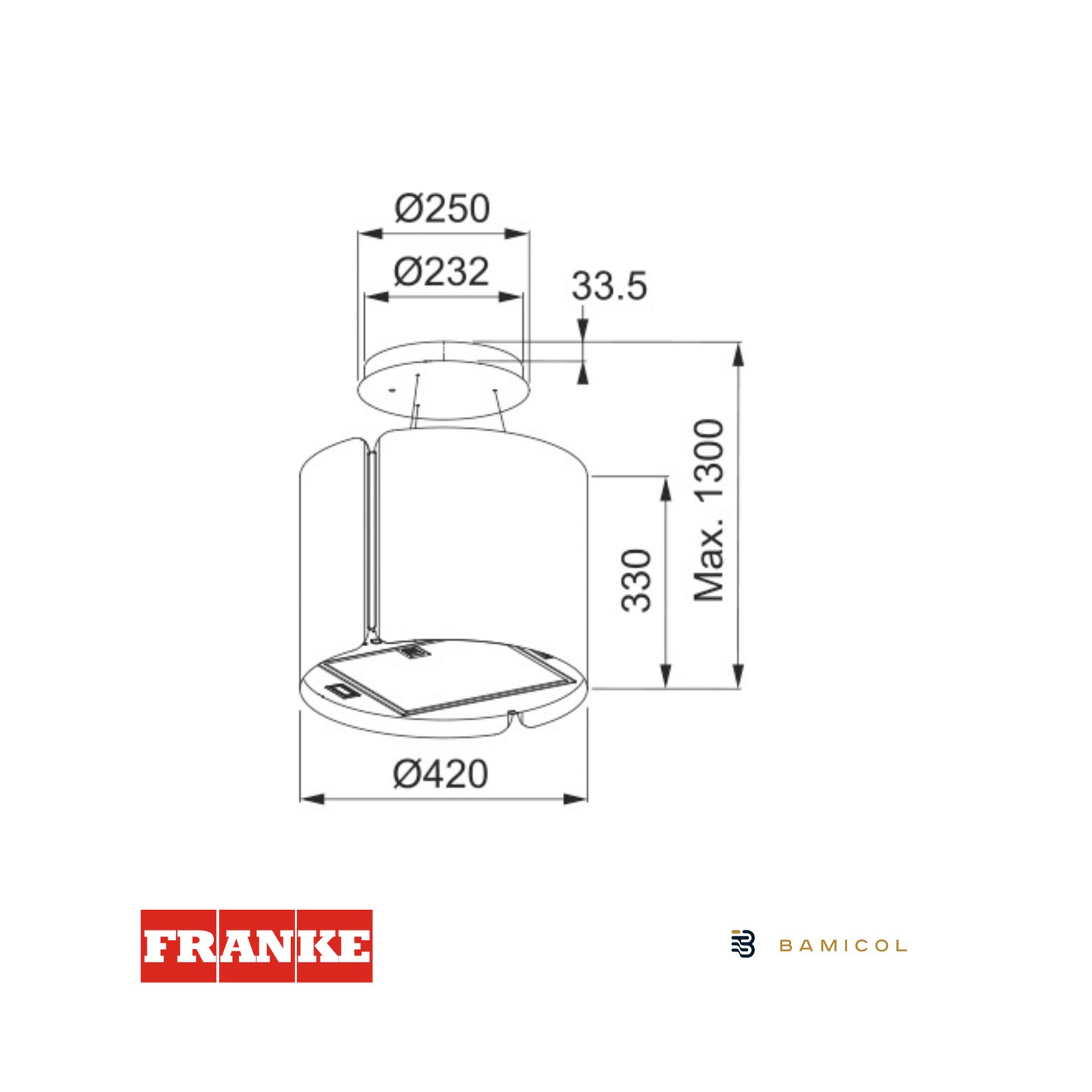 FRANKE - Campana colgante Smart - FSMS F42 SS ACERO - 3450654870