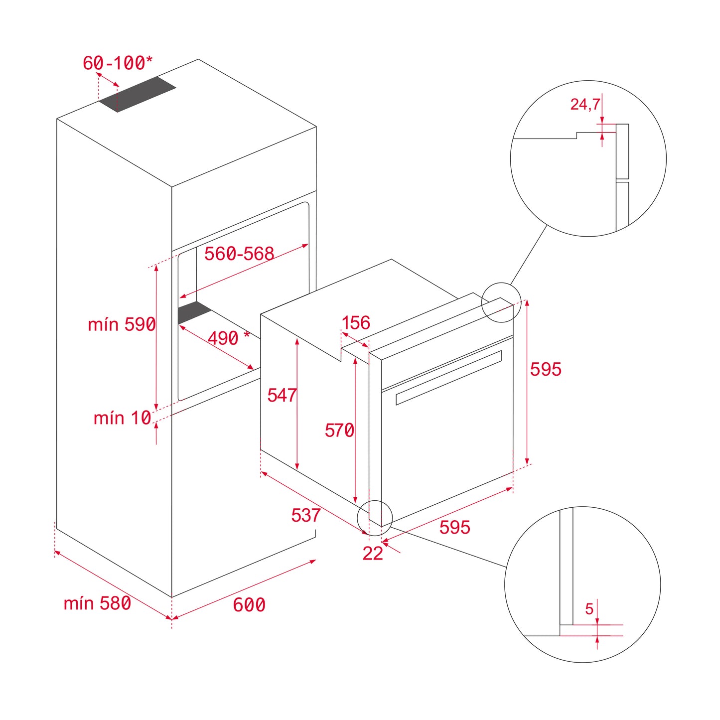 TEKA (111.010.027) - AIRFRY HCB 6646 P - Horno pirolítico con multifunción especial